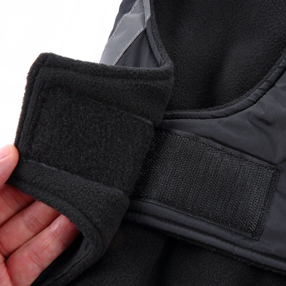 LAPA HOME Hundemantel Hundejacke Winterjacke für Haustiere mit Reflexstreifen, Winddicht warme Hundejacke verstellbar Hundebekleidung, Bauchschutz