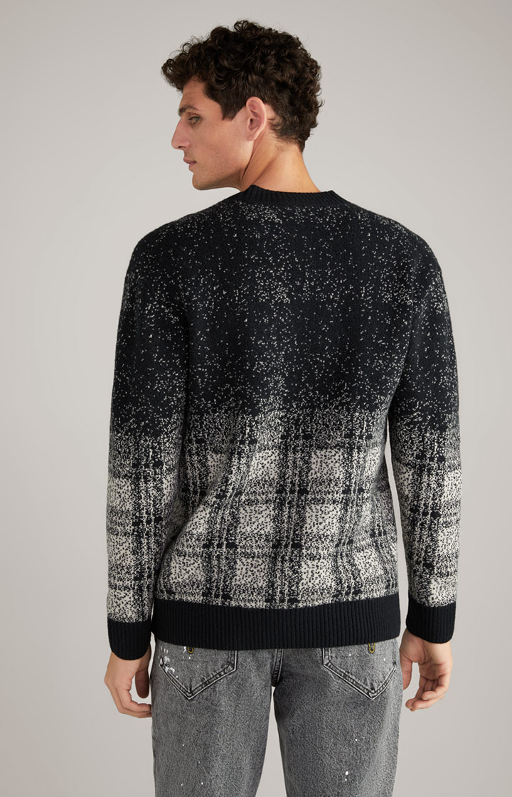 Strickjacke Karlo in Schwarz/Weiss