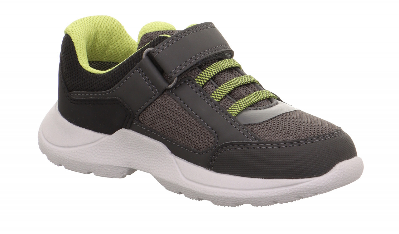 RUSH - Grau/Hellgrün Sneaker low mit Klettverschluss