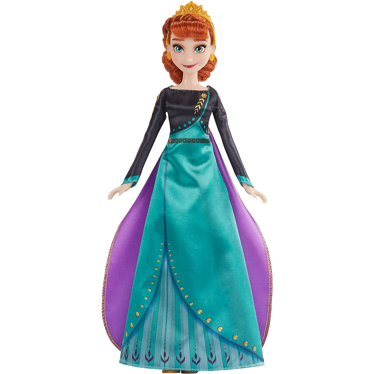 Die Eiskönigin 2 Königin Anna Modepuppe, Kleid, Schuhe und rote Haare, Spielzeug für Kinder ab 3 Jahren