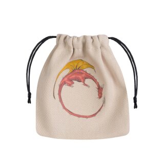 Dragon Beige & multicolor Dice Bag