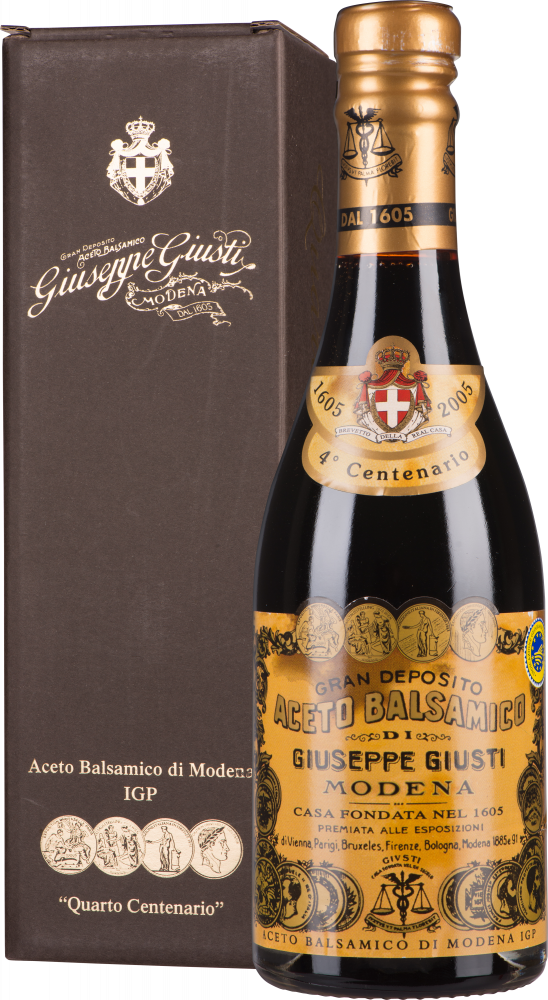 Giuseppe Giusti Aceto Balsamico di Modena Quarto Centenario 0,25 Liter im Geschenkkarton