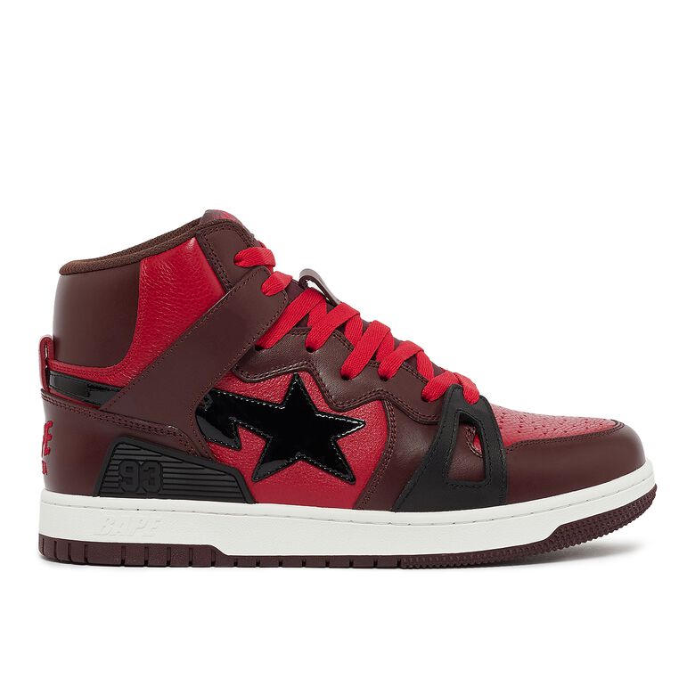 A Bathing Ape Bape Sta 93 Hi M1 red