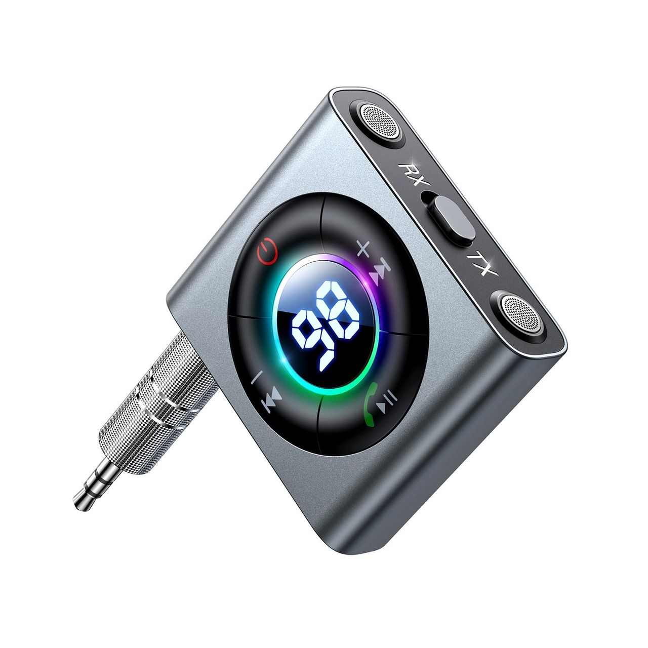 Joyroom Bluetooth AUX Sender (Sender/Empfänger) für Auto, TV grau (JR-CB2)