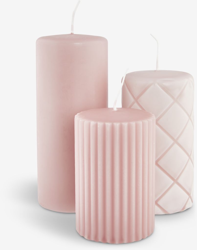 Lampki ALFRED Cube ALFRED jasnoróżowe 3 szt./opak.
