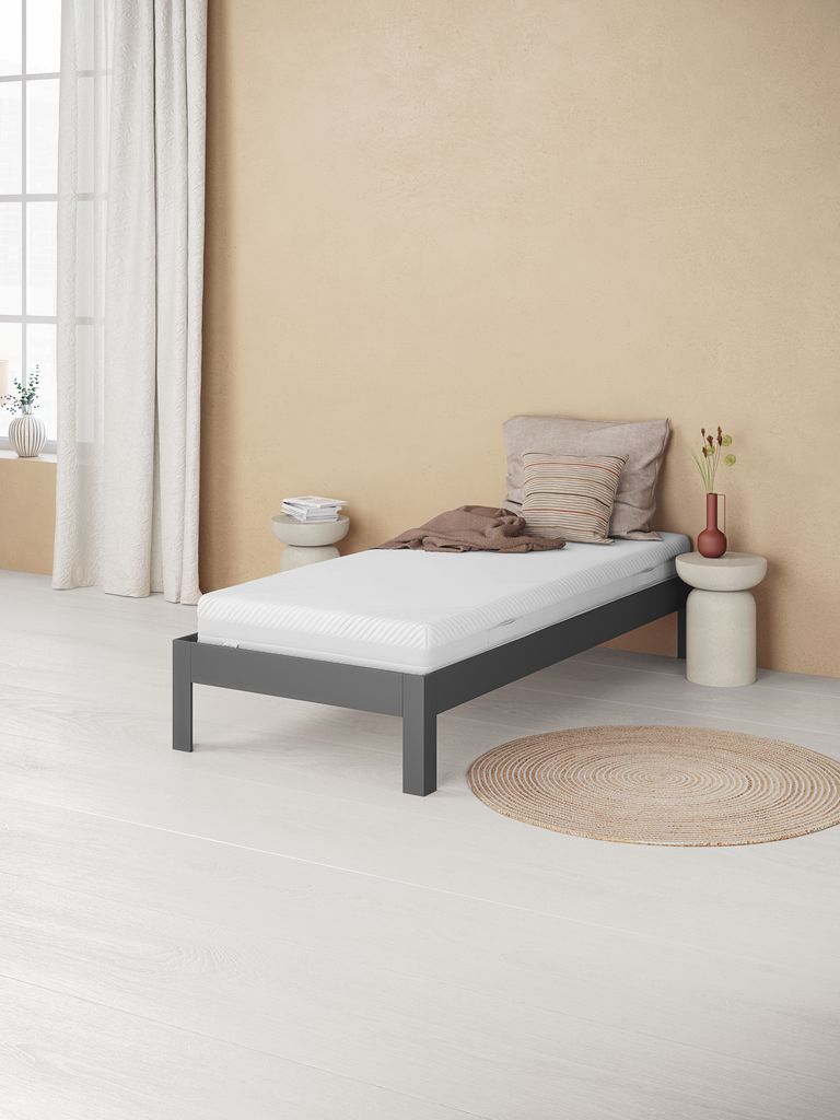 KILDEN Estrutura de cama KILDEN 90x200cm cinza escuro