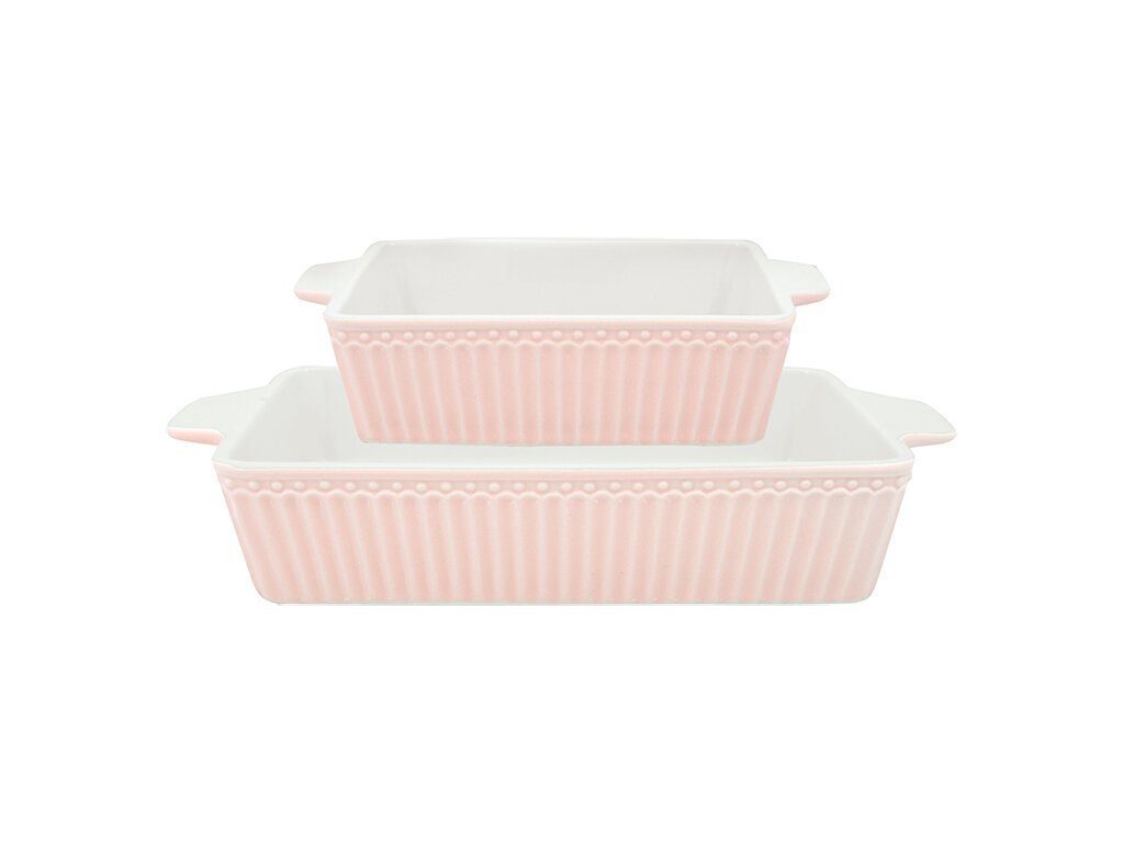 Greengate Auflaufform en 2erSet klein Alice, Steingut