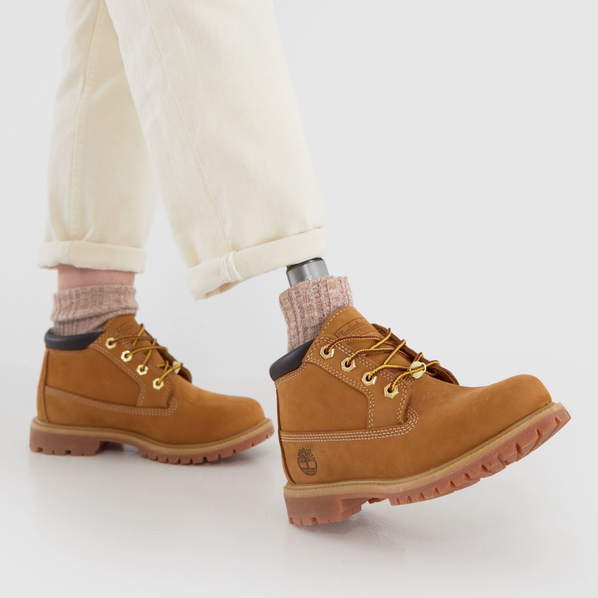 Timberland – Nellie Chukka – Naturfärgade dubbla stövlar