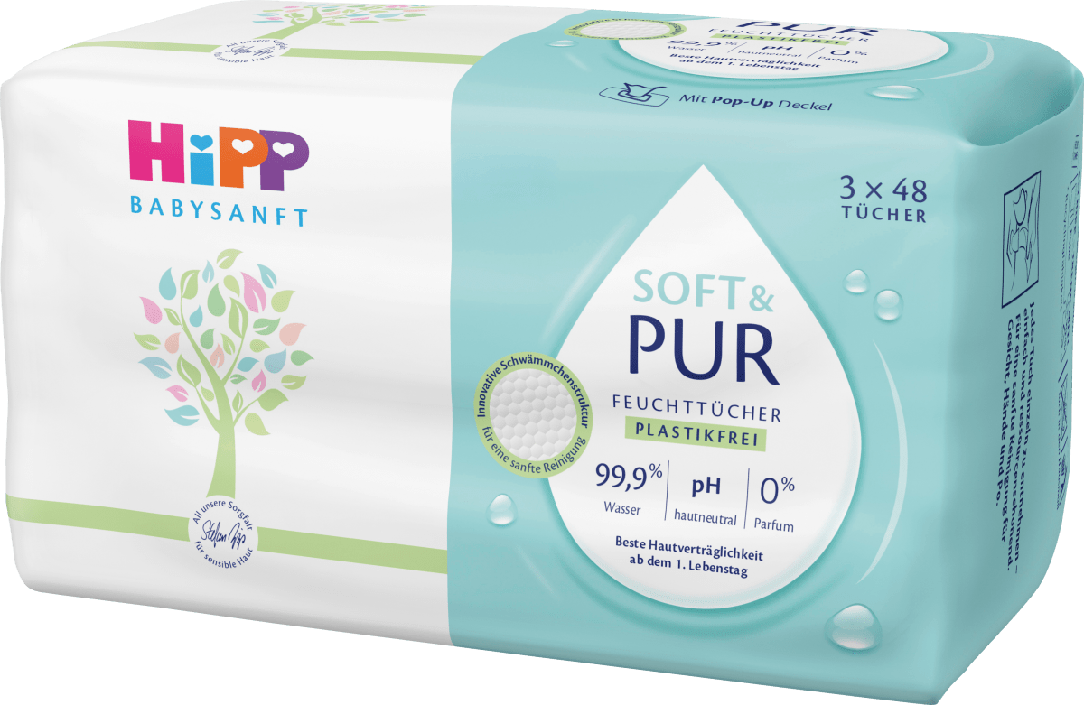 Feuchttücher Soft & Pur 3x48 St., 144 St