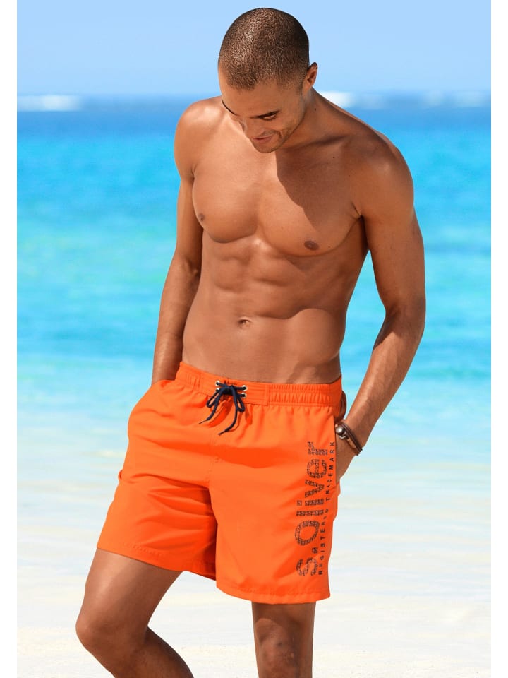 s.Oliver Badeshorts in orange günstig kaufen