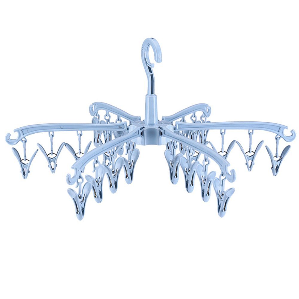 KOMIRO Wäscheständer Wäscheständer Socken Hanger -Mit 24 Wäscheklammern (Blau)