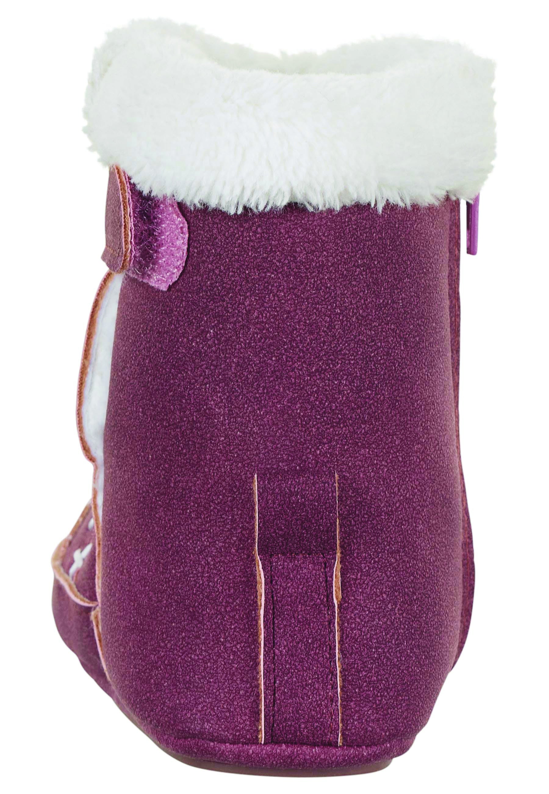 Baby-Stiefel aus Kunstleder uni, rutschfeste Sohle