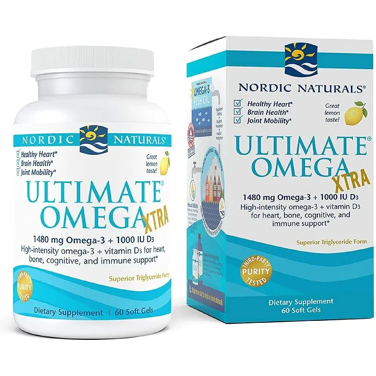 Nordic Naturals Ultimate Omega Xtra 1480 mg, okus limuna, kapsule