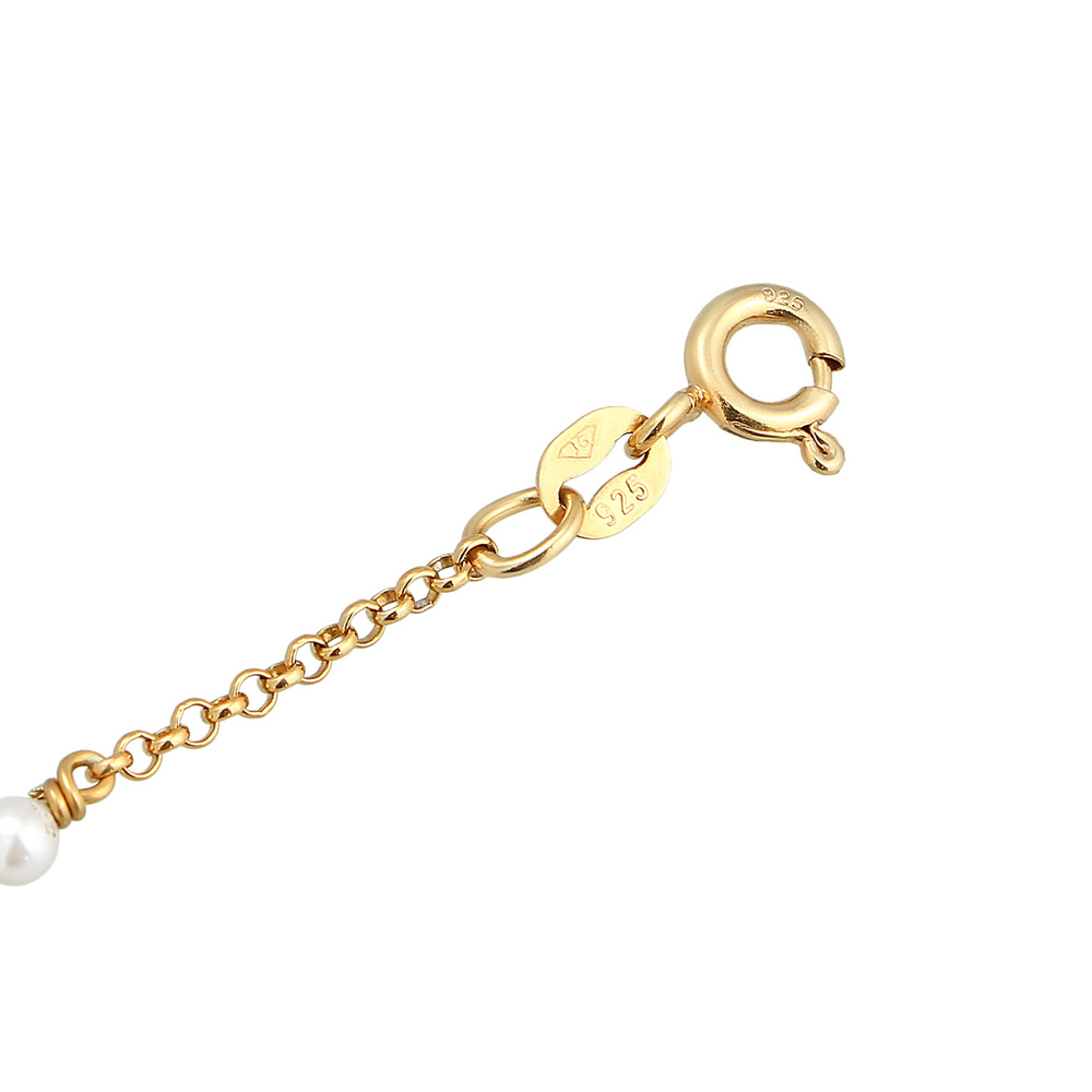 Elli Elli Bracelet Femmes Chaîne à main Trend avec perles de coquillage en argent ster Bracelet
