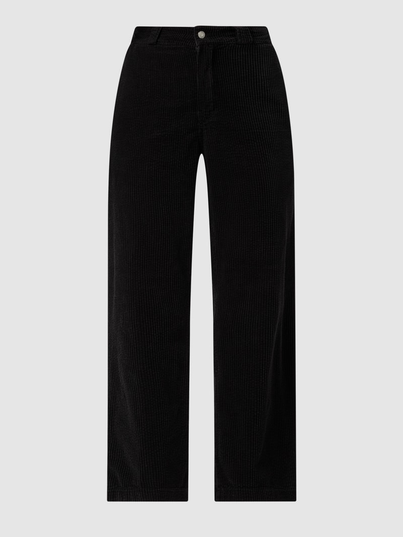 Cordhose aus Baumwolle in dunkelgrau