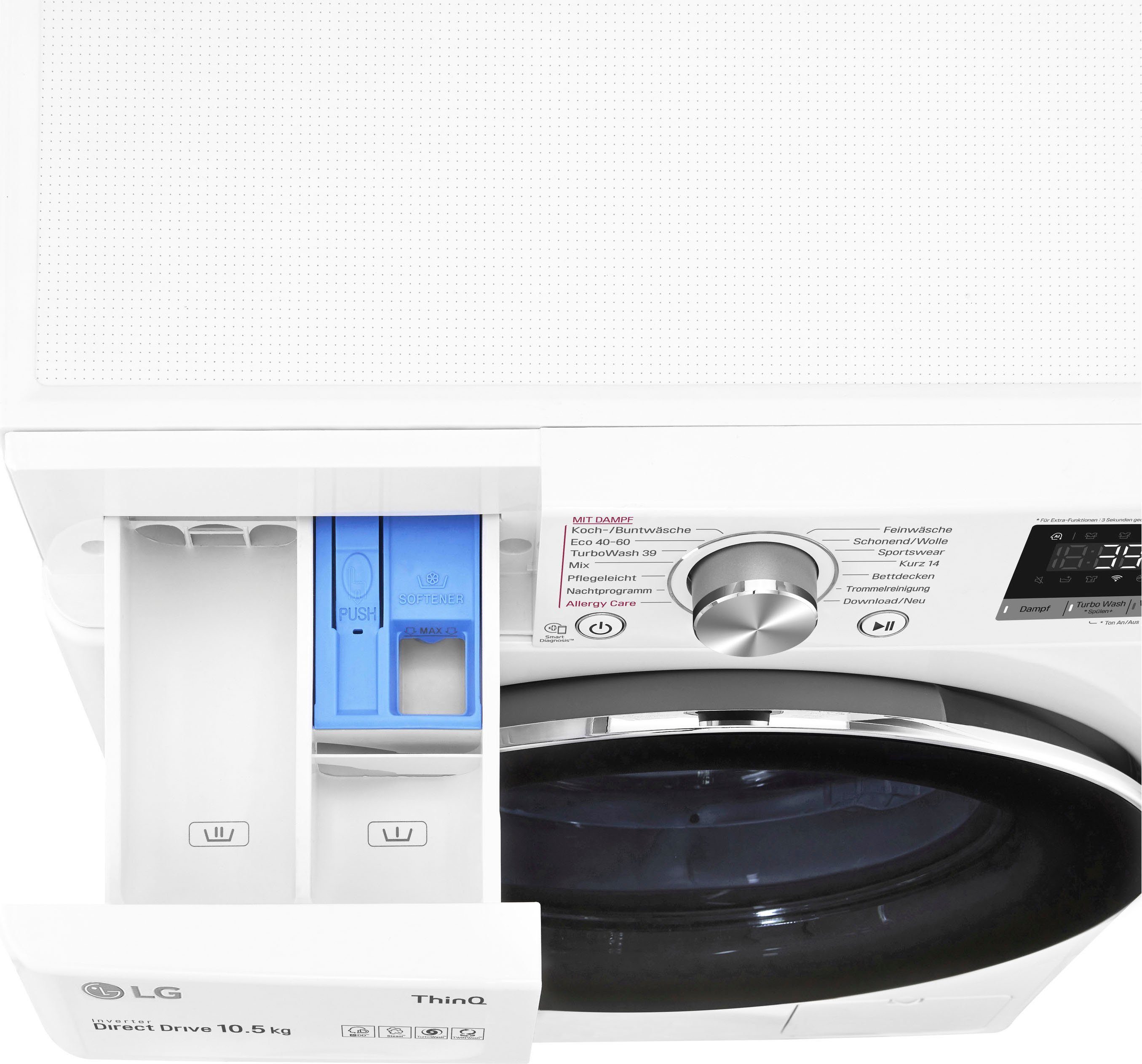 LG Waschmaschine F4WV5080, 8 kg, 1400 U/min, Steam-Funktion