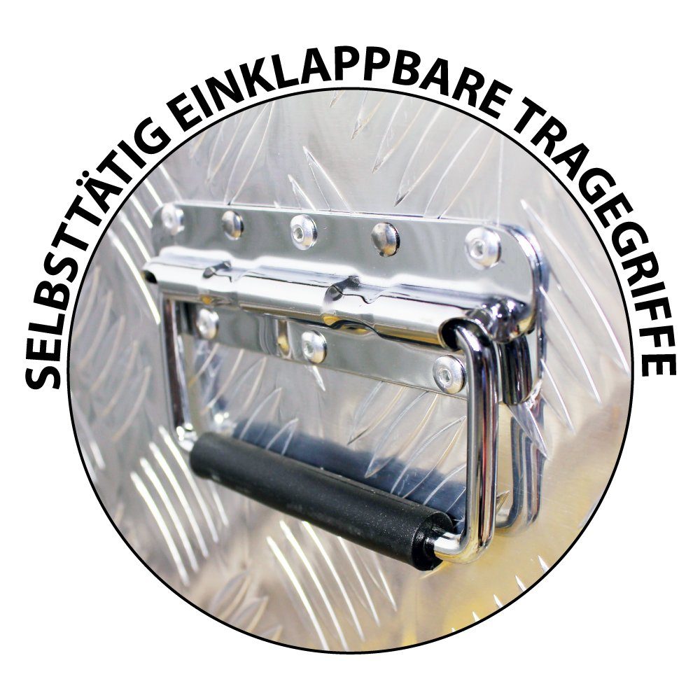 Trucky Anhänger-Deichselbox Truckbox Box Werkzeugkiste Anhängerbox Alubox Aluminium Deichselbox D040 Trucky (1 St)