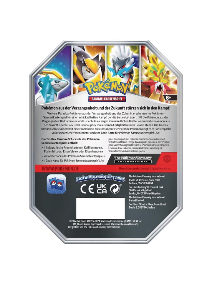 Pokémon Tin Box Eisenfels | Pokemon | Sammel-Karten | Kollektion deutsch günstig kaufen onesize