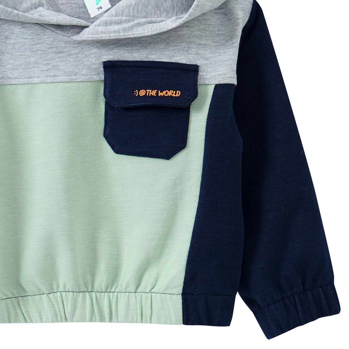 Baby Hoodie mit Brusttasche