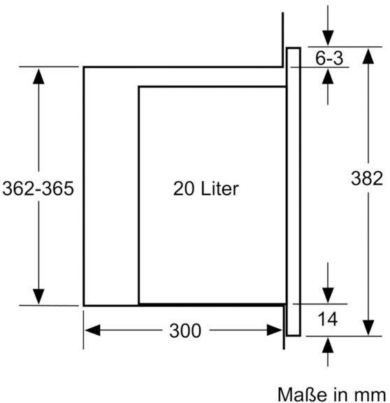 SIEMENS Einbau-Mikrowelle BF525LMS0, Mikrowelle, 20 l