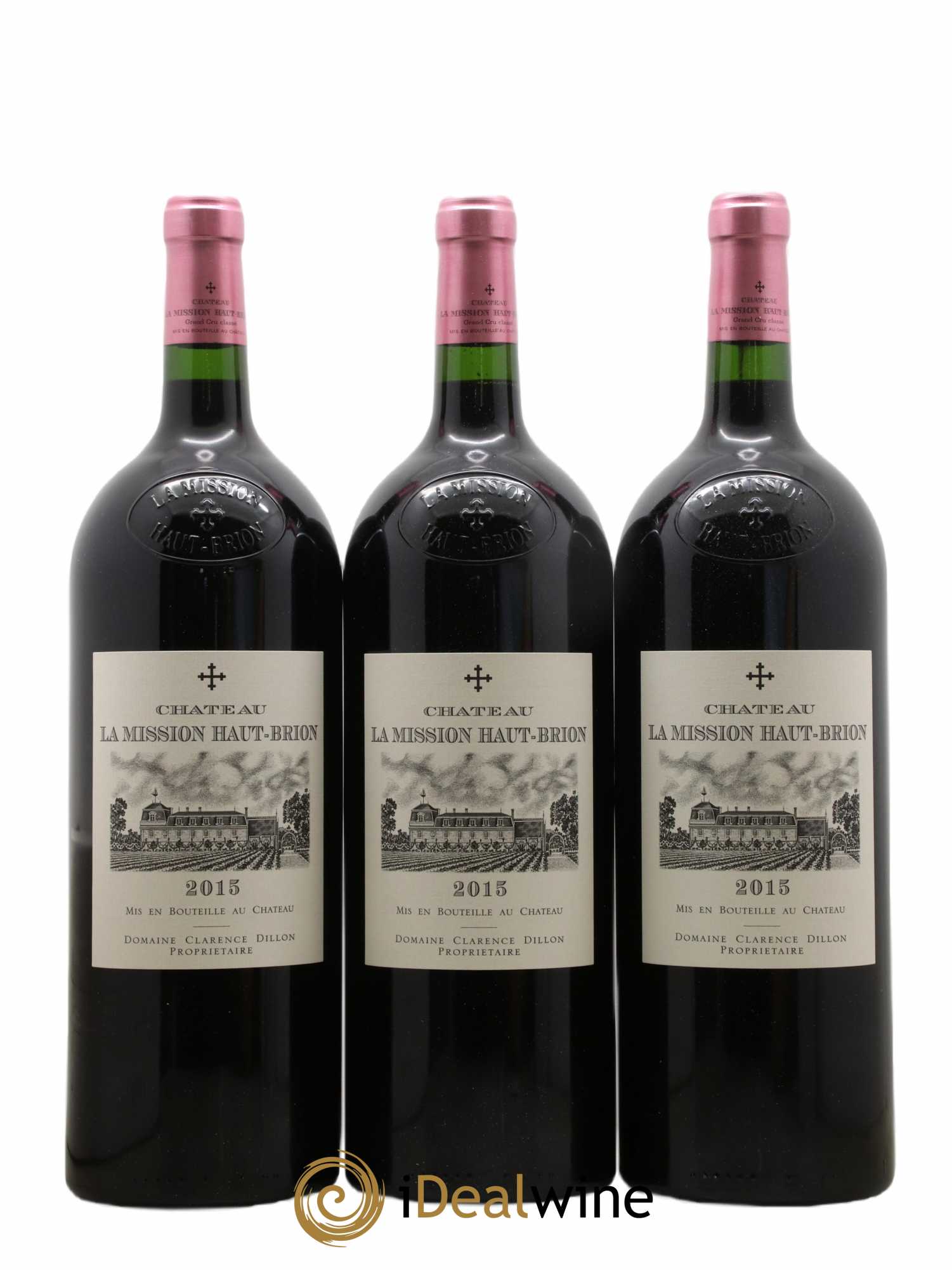 Château La Mission Haut-Brion Cru Classé de Graves  2015 - Lot de 3 Magnums