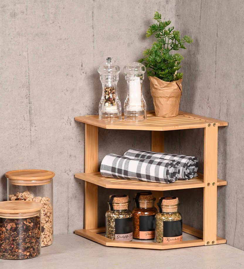 KESPER for kitchen & home Regal, Bambus, 2-stufig