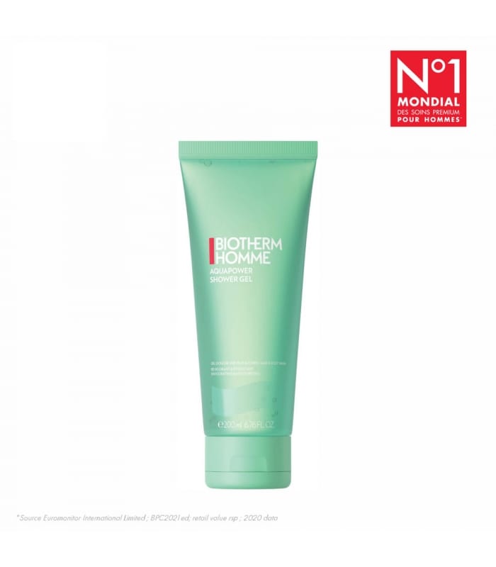 BIOTHERM-AQUAPOWER GEL DOUCHE-Gel douche rafraîchissant pour homme