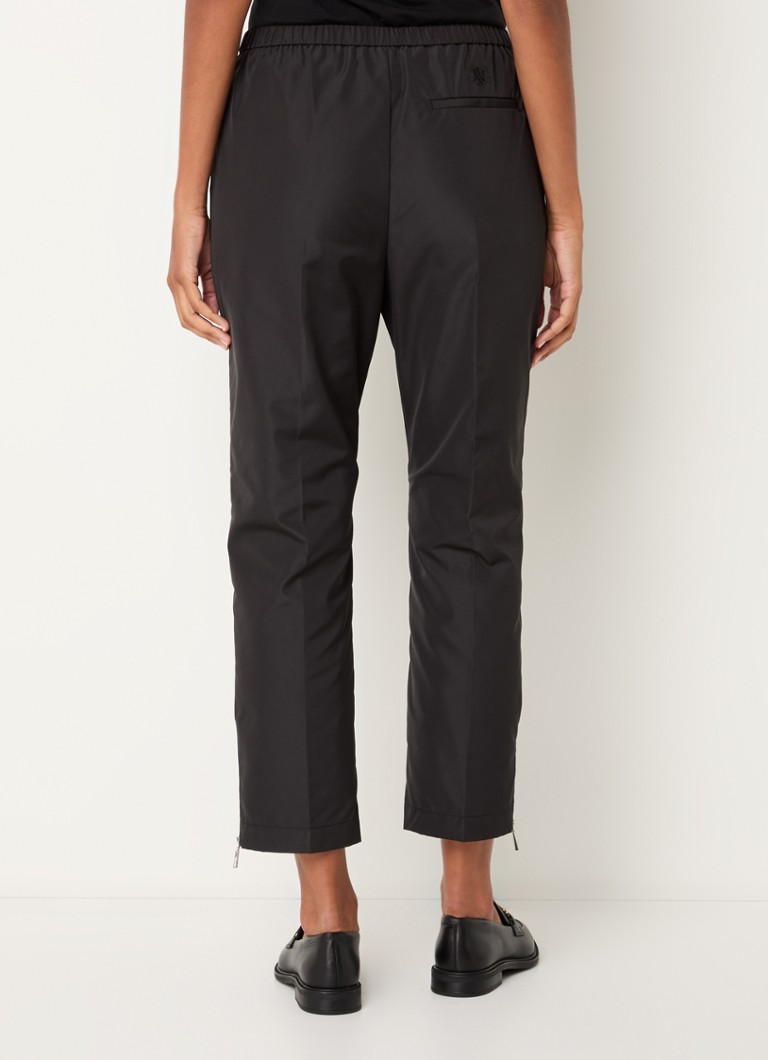 Max & Co After high waist slim fit cropped trousers with zipper detail