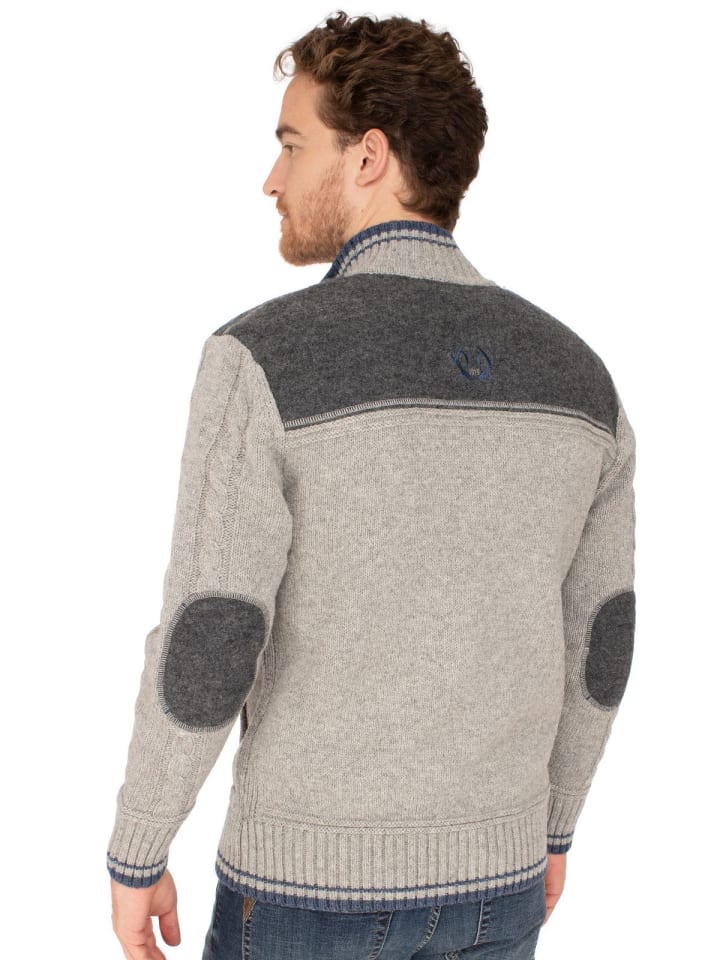 Spieth & Wensky Strickjacke BETZBACH in hellgrau günstig kaufen