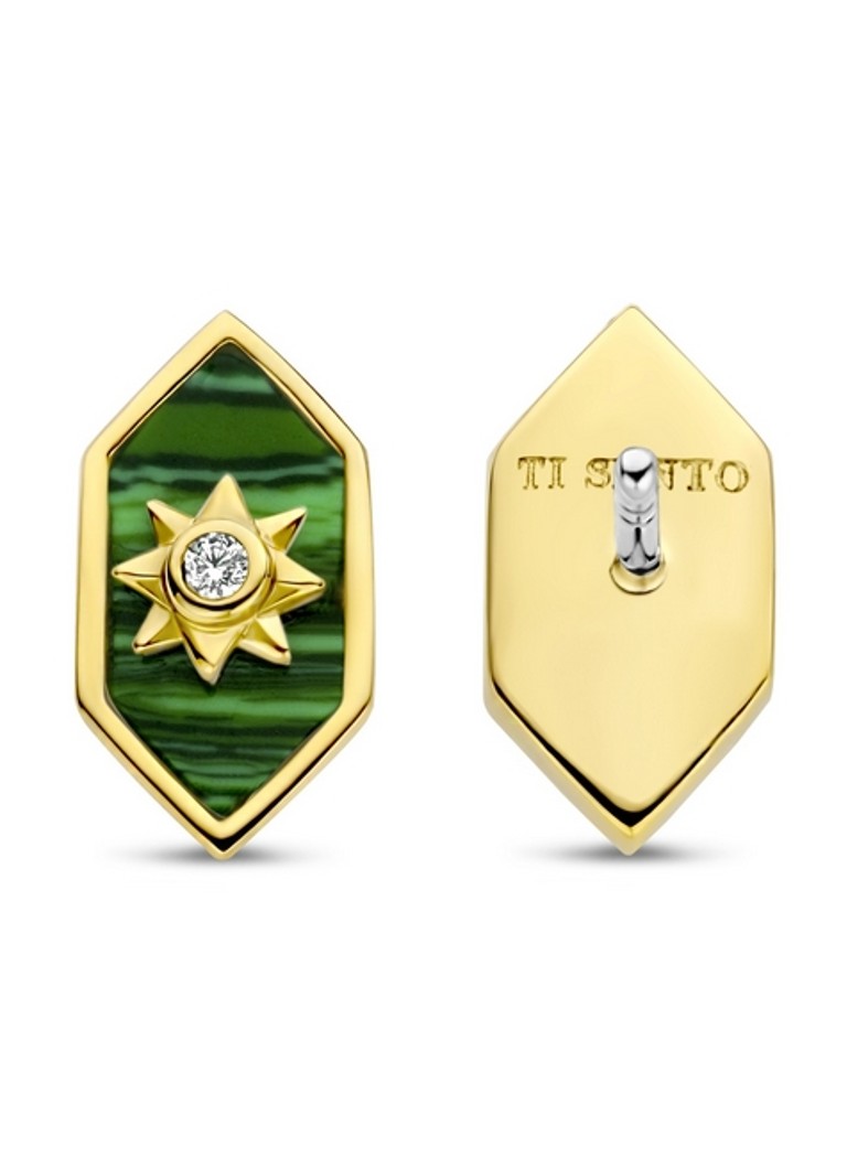 TI SENTO - Milano Gold-plated Stud Earrings 7943MA_H