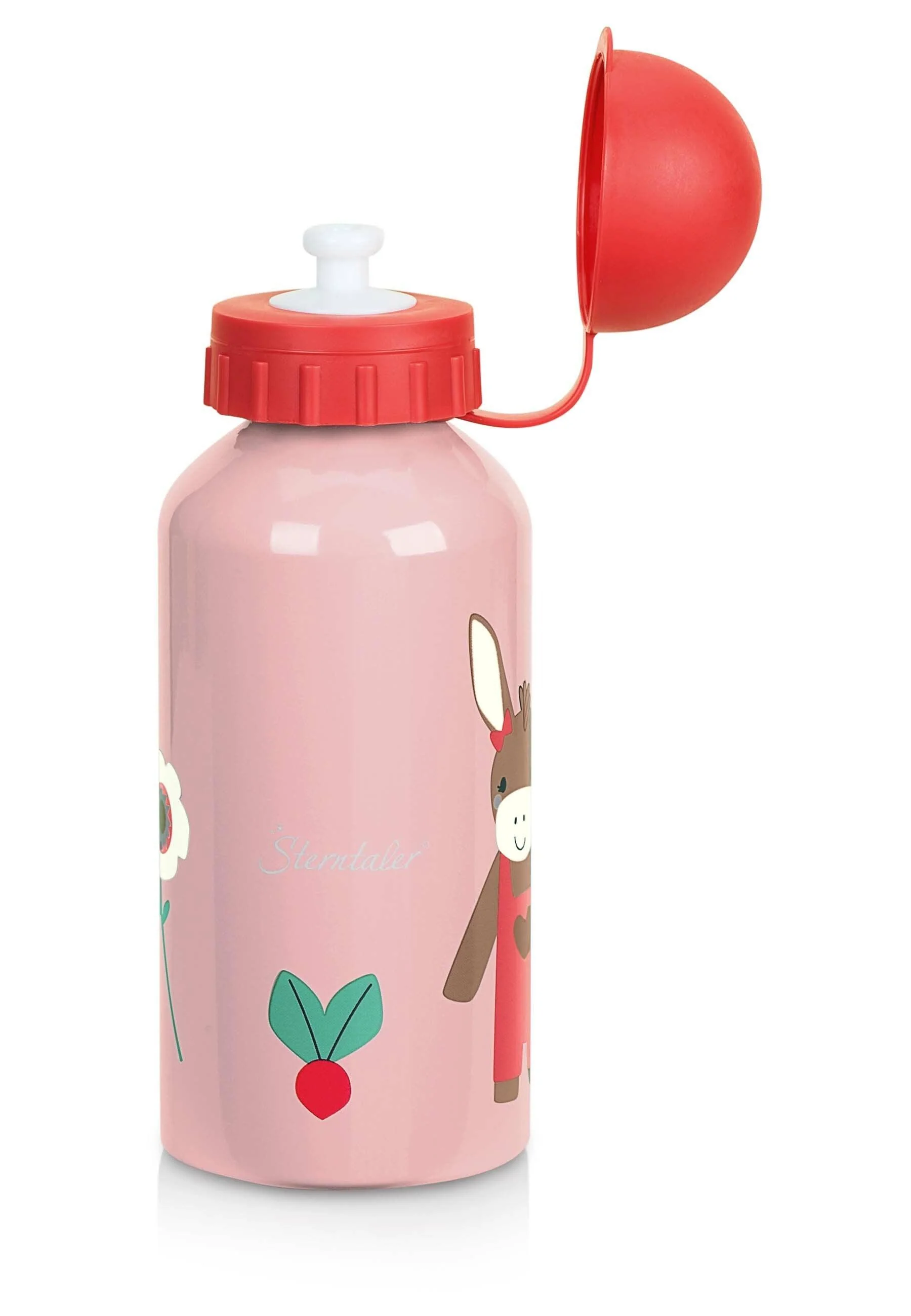 Trinkflasche Esel Emmily in Rosa für 400 ml