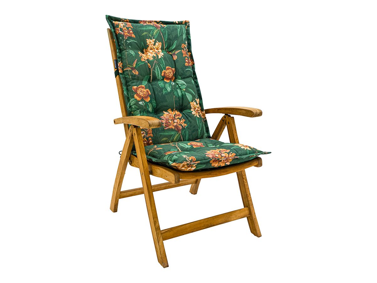 Madison Lua Green 123x50 Gartenstuhlkissen mit hoher Rückenlehne