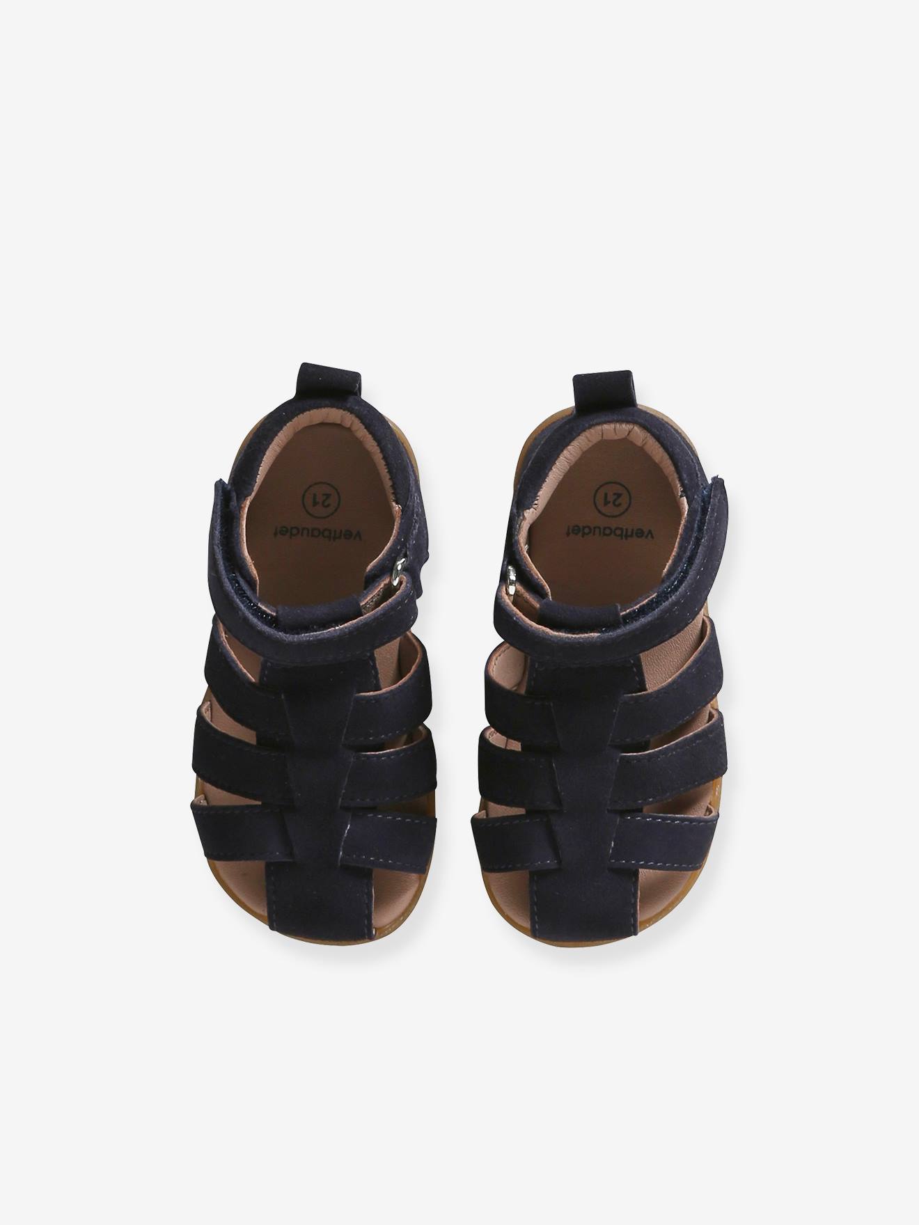 Vertbaudet Jungen Baby Lauflern-Sandalen - braun
