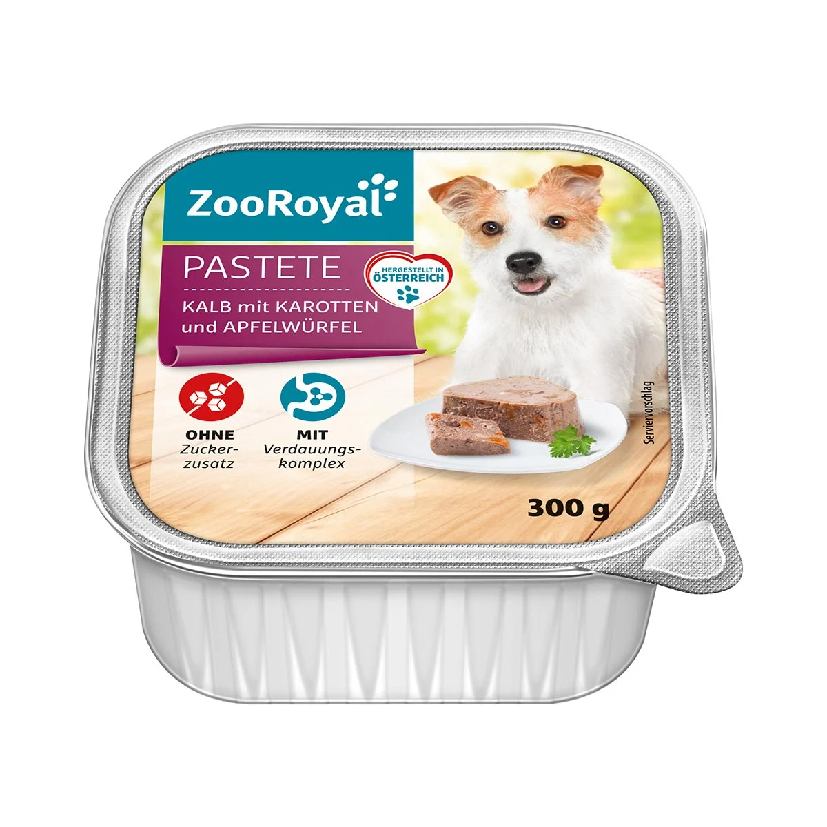 ZooRoyal Pastete Kalb mit Karotten und Apfel kaufen