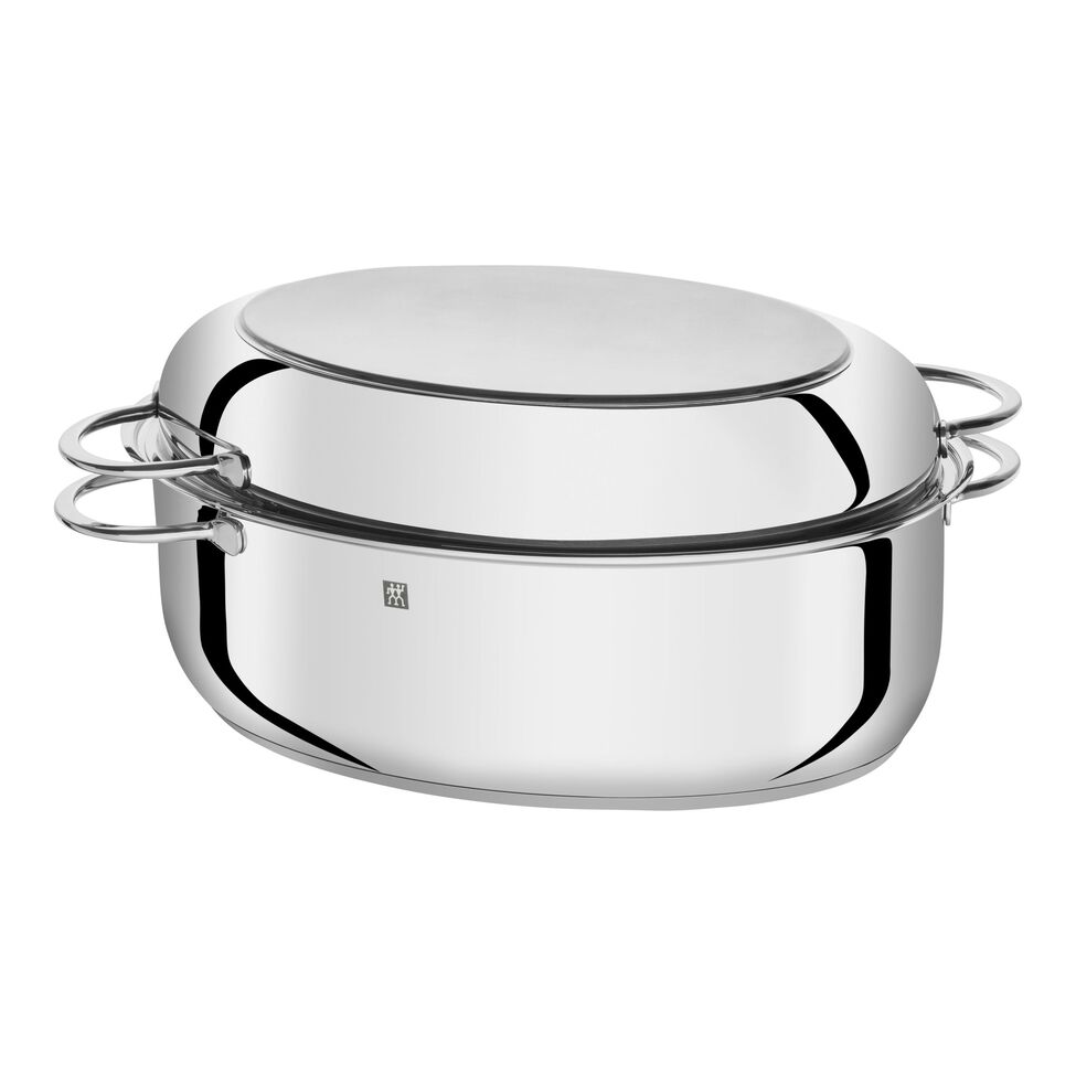 Bräter 41 cm, 18/10 Edelstahl, Silber