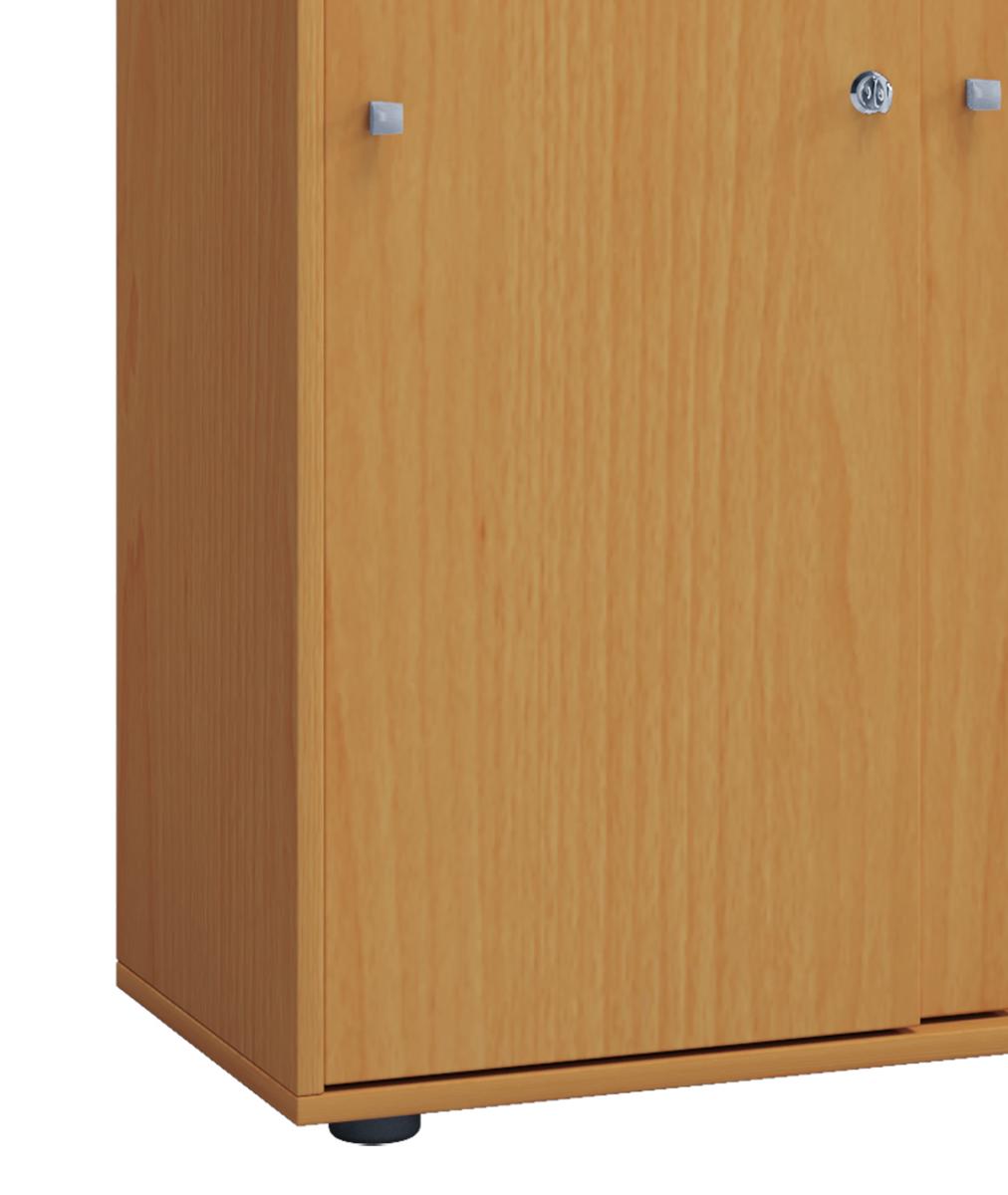 VCM Büroschrank Lona XXL mit Schiebetüren Buche