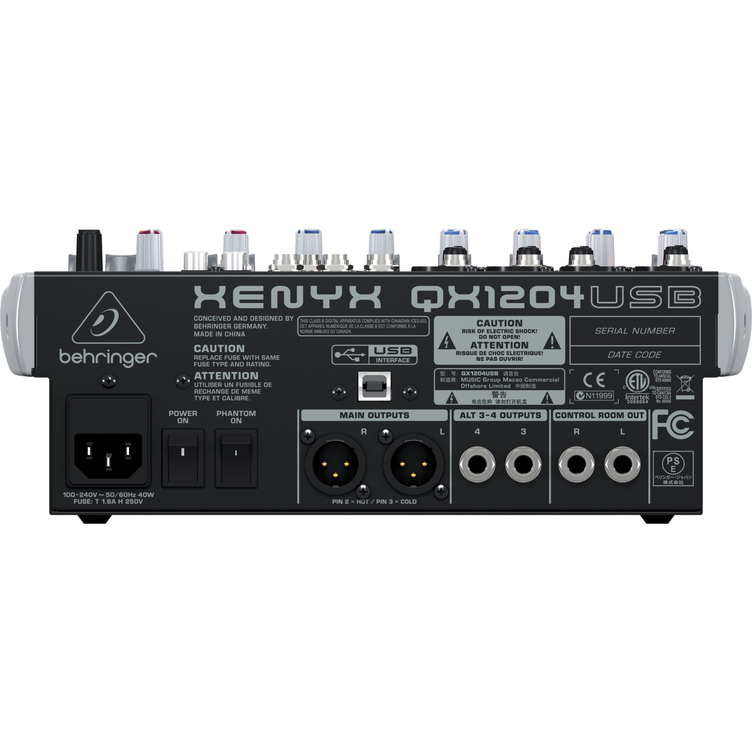 Behringer Mischpult, XENYX QX1204USB
