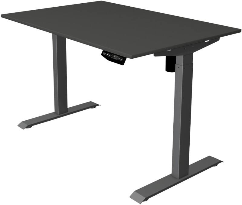 Kerkmann 10181113 Move 1 Elektrisch Höhenverstellbar Sitz-Stehschreibtisch Rechteckig Melamin;Stahl Anthrazit 1.200 x 800 x 1.230 mm