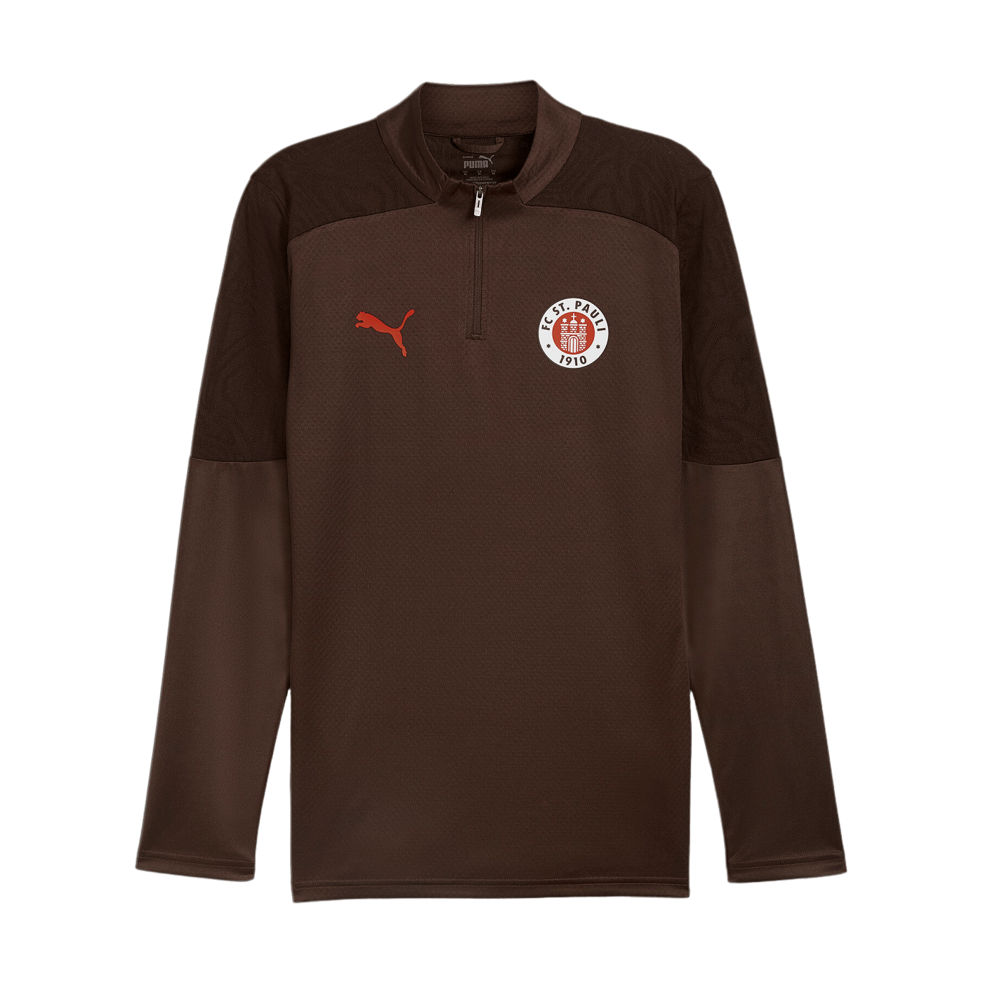 PUMA FC St. Pauli 1/4 Zip Sweatshirt Braun F05