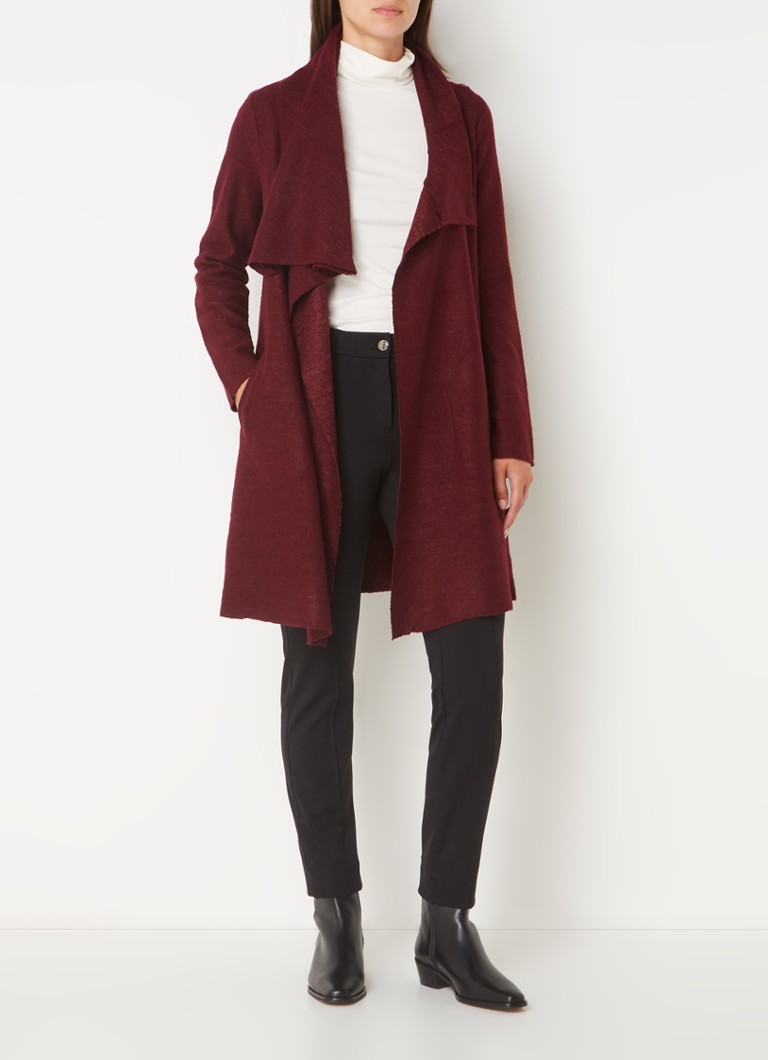 Phase Eight Bellona coat in wool blend with wrap design and side pockets