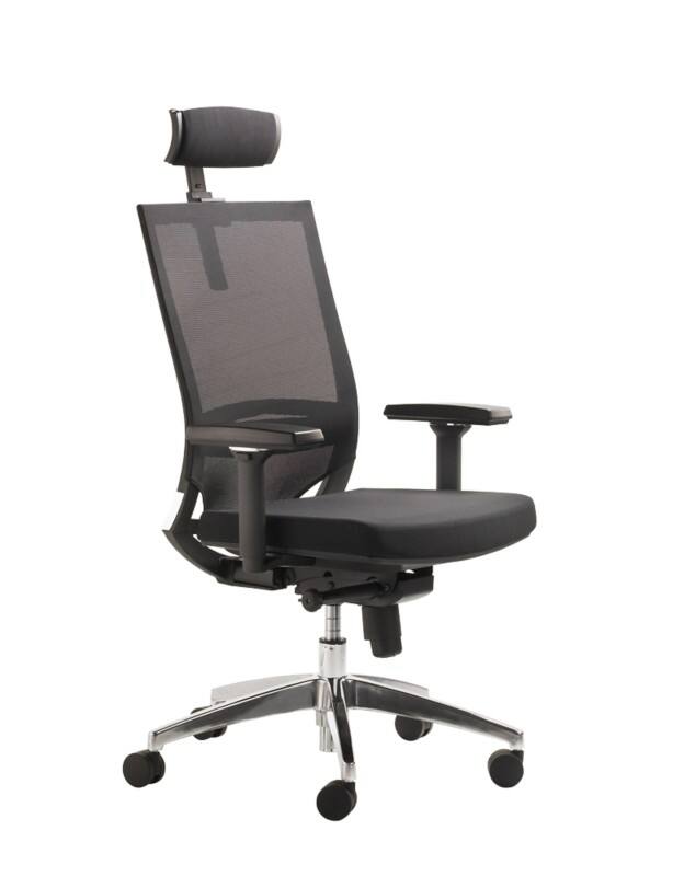 Mayer Sitzmöbel Drehstuhl myOPTIMAX Schwarz Stoff Drehkreuz aus Metall