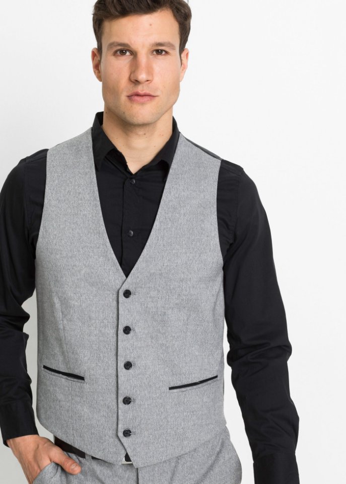 Anzug mit recycelten Polyester. (3-tlg.Set): Sakko, Hose, Weste