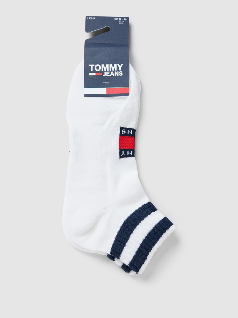 Socken mit Logo-Stitching Modell 'QUARTER' in weiß