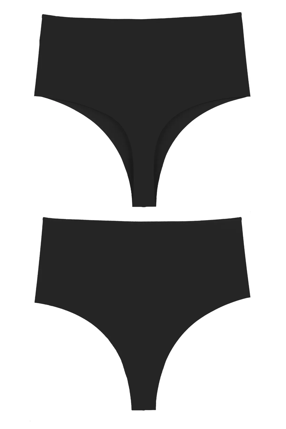 Sensu  Lasergeschnittener Damen-Tanga mit hoher Taille, 3er-Set KTS5002