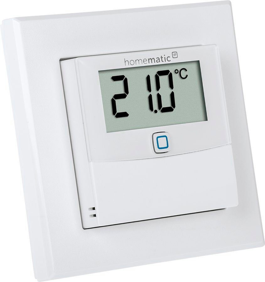 Homematic IP Temp.- und Luftfeuchtigkeitssensor Display –innen (150180A0) Smart-Home-Zubehör