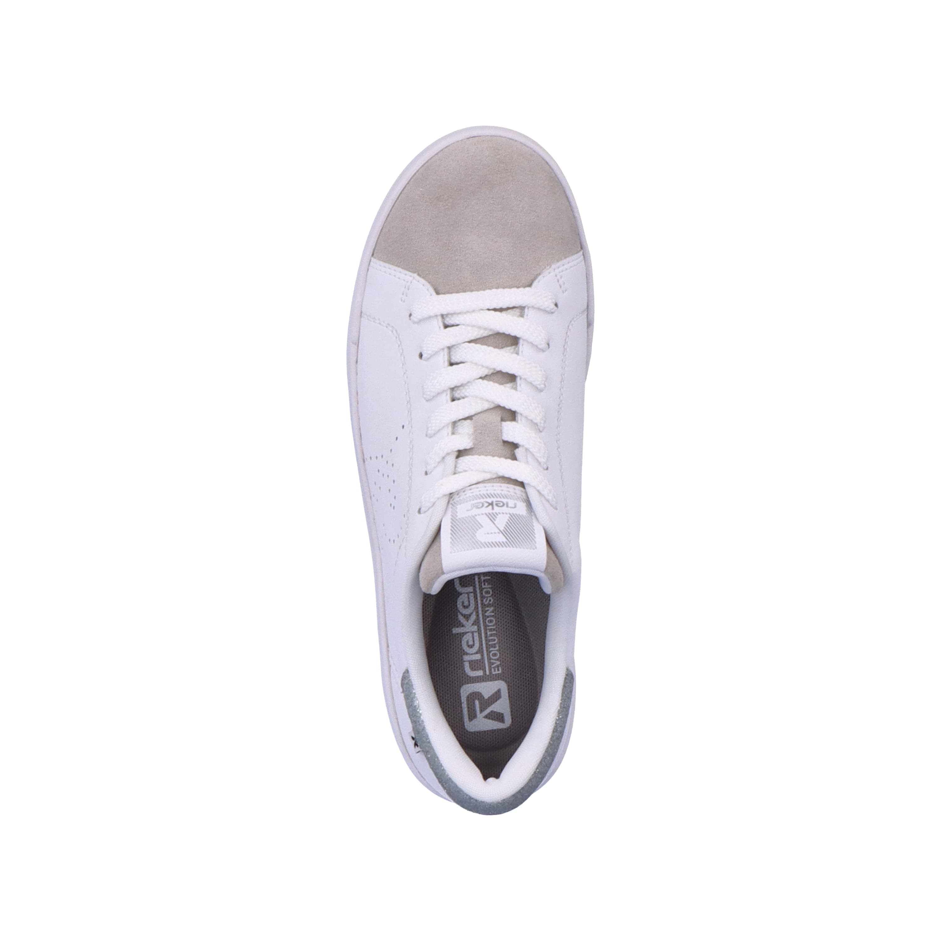Rieker Damen Sneaker Low swan-white beige