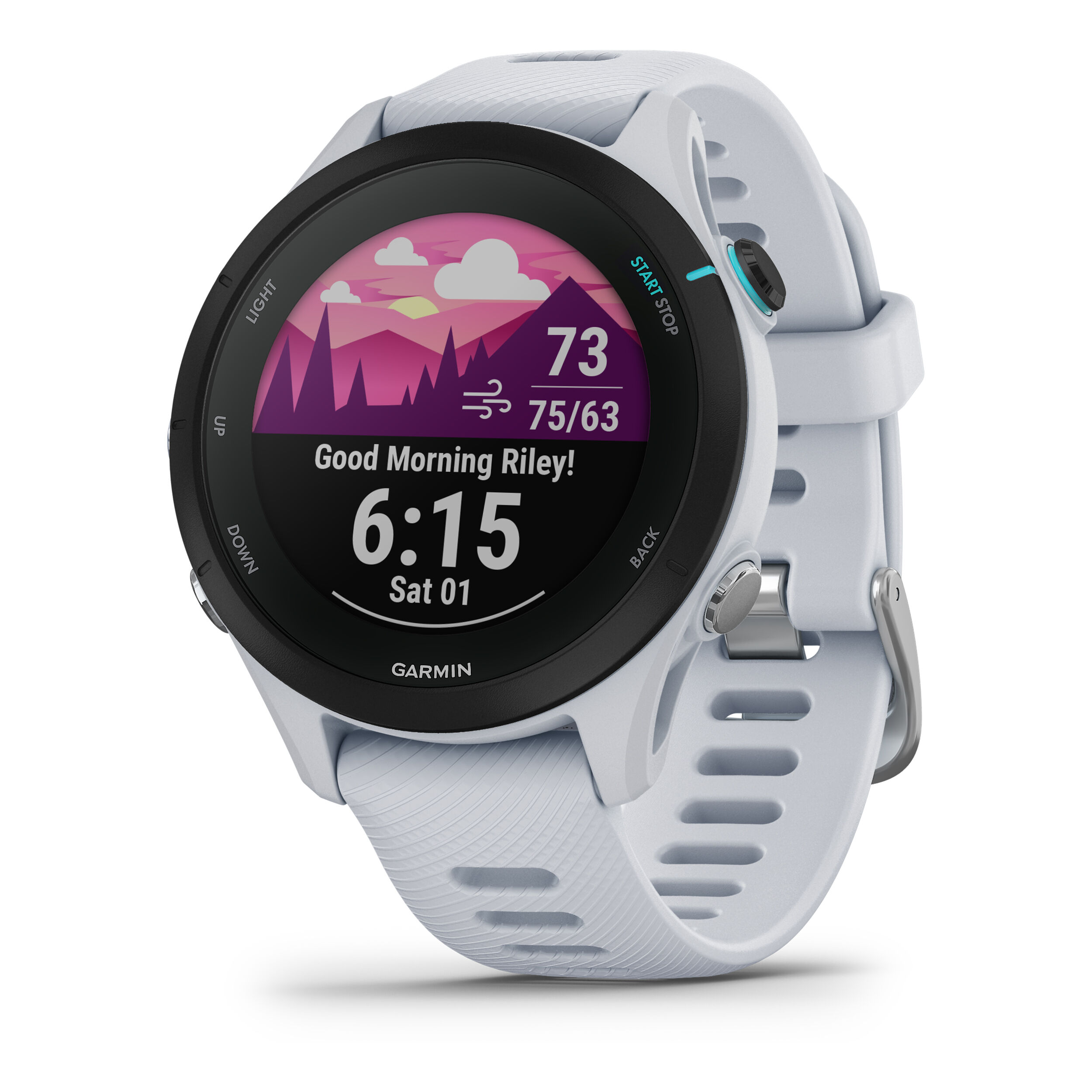 Forerunner 255 S Music Pulsuhr - Weiß