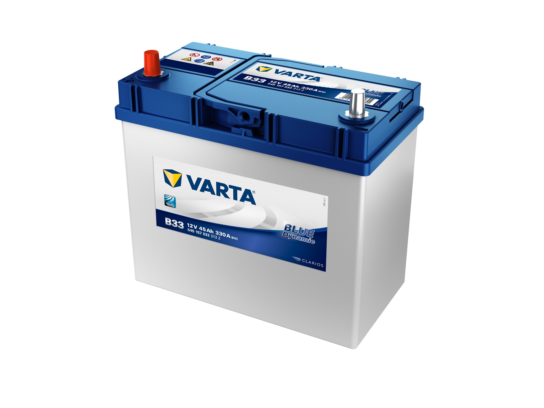 VARTA Blue Dynamic Autobatterie, B33, 5451570333, 45 Ah, 330 A - ATU