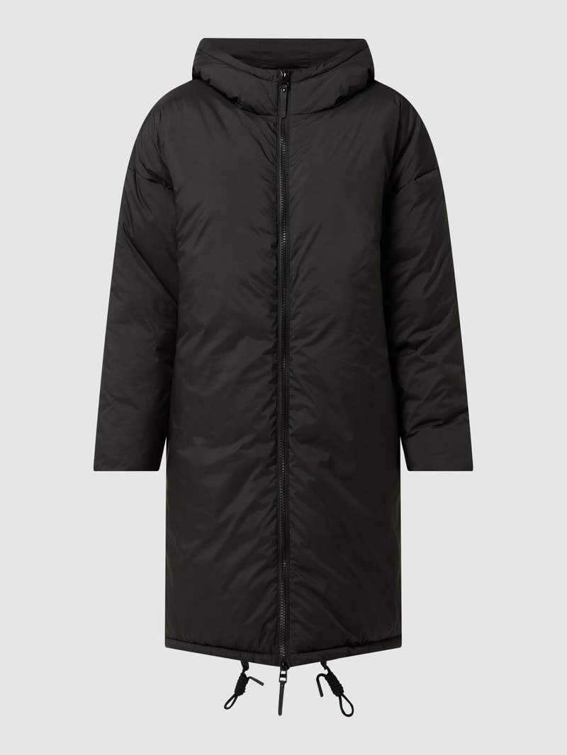 Oversized Mantel mit Wattierung - Karo Kauer X P&C - Exklusiv bei uns in schwarz