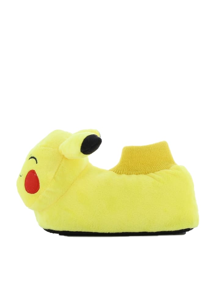 Pokémon Hausschuhe mit Pokémon Pikachu Motiv, in Gelb, Schlupfschuh günstig kaufen